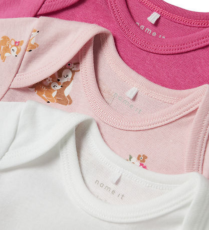 Body m/l Name It - Noos - NbfBody - 3 Pack - Ibis Rose