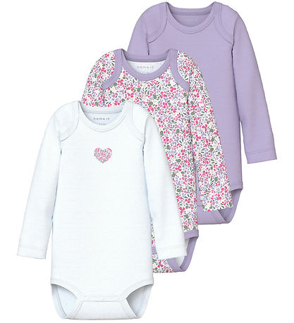 Body m/l Name It - Noos - NbfBody - 3 Pack - Pastel Lilac Body m/l Name It - Noos - NbfBody - 3 Pack - Pastel Lilac