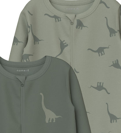 Name It Nightsuit - Noos - NbmNightsuit - 2-Pack - Agave Green