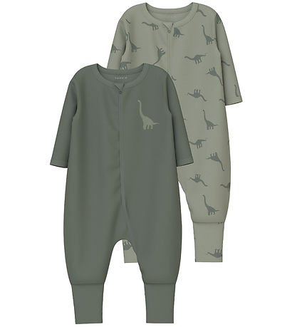 Name It Nightsuit - Noos - NbmNightsuit - 2-Pack - Agave Green