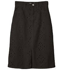 Name It Skirt - Twill - NkfNinna - Black w. Pointelle Name It Skirt - Twill - NkfNinna - Black w. Pointelle