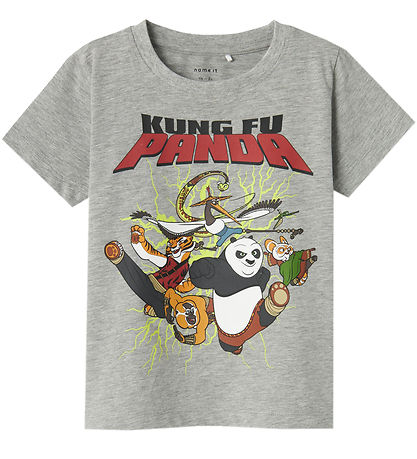 Name It T-shirt - NmmJac Kung Fu Panda - Grey Melange Name It T-shirt - NmmJac Kung Fu Panda - Grey Melange
