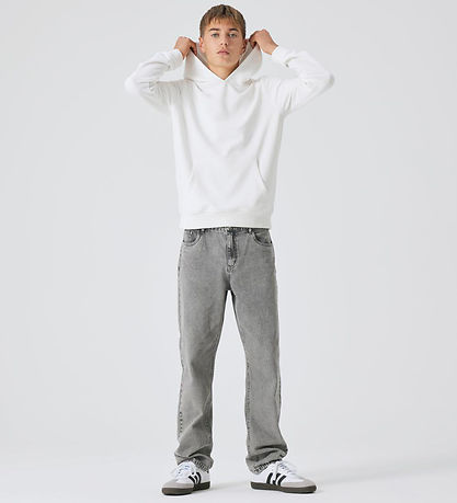 LMTD Farkut - NlmNeizza - Light Grey Denim/Stonewash