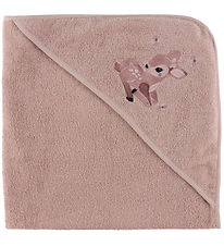 Nørgaard Madsens Baby towel - 75x75 cm - Pale Mauve w. Bambi Nørgaard Madsens Baby towel - 75x75 cm - Pale Mauve w. Bambi