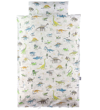 Nørgaard Madsens Bedding - Baby - White w. Dino