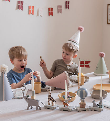 Sebra Tischdekoration - Holz - 28 cm - Dannebrog Sebra Tischdekoration - Holz - 28 cm - Dannebrog