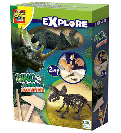 SES Creative Excavation - Explore - Triceratops and Skeleton
