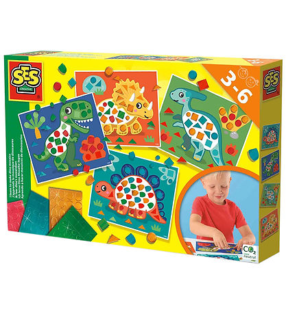 SES Creative Lhonor Making Mosaic - Dinosaurs