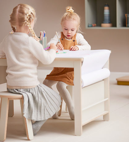 Tabouret Pour table à dessin Flexa - Play - 31x32 cm - Warm Grey