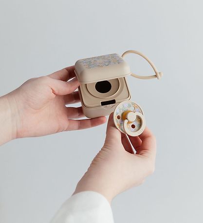 BIBS X Liberty Pacifier box - 7x5 cm - Cream Vanilla