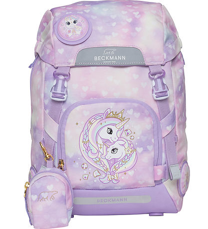 Beckmann School Bag Set - Classic+ Maxi - Unicorn Princess Purpl