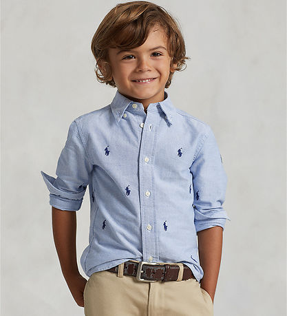 Polo Ralph Lauren Skyrta - Blá/Dökkblátt M. Merki