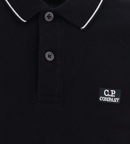 C.P. Company Polo - Black w. White