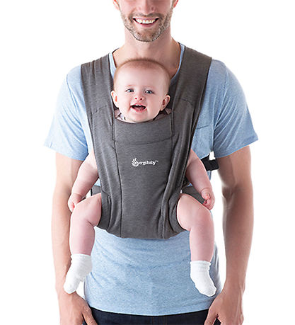Ergobaby Baby Carrier - Embrace - Soft & Snug Knit - Heather Gre