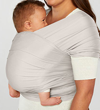Film étirable Ergobaby - Aura Wrap Mesh - Soft Grey Film étirable Ergobaby - Aura Wrap Mesh - Soft Grey