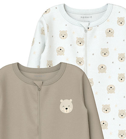Dors-bien Name It - Non - NbnNightsuit - 2 Pack - Oxford Tan Dors-bien Name It - Non - NbnNightsuit - 2 Pack - Oxford Tan
