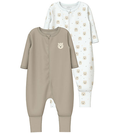 Dors-bien Name It - Non - NbnNightsuit - 2 Pack - Oxford Tan Dors-bien Name It - Non - NbnNightsuit - 2 Pack - Oxford Tan