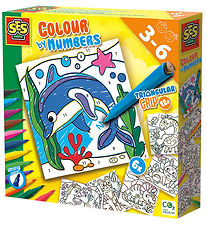 SES Creative - Paint By Number - Colour Markers w. Triangular ha SES Creative - Paint By Number - Colour Markers w. Triangular ha
