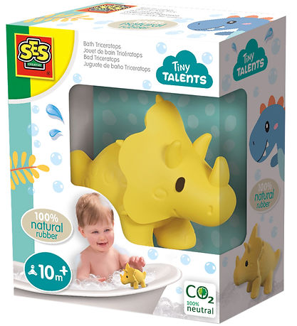 SES Creative Bath Toys - Triceratops - Natural Rubber