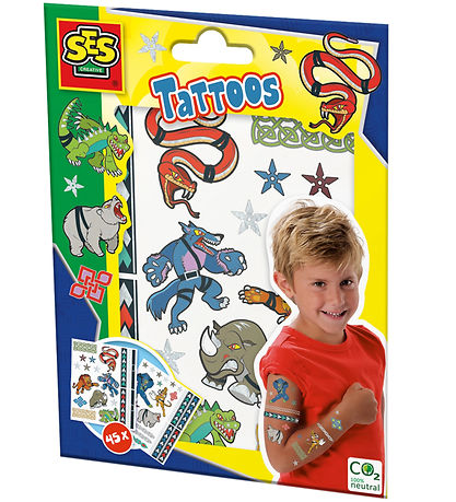 SES Creative Tattoos - Tierkrieger - 45 st. SES Creative Tattoos - Tierkrieger - 45 st.