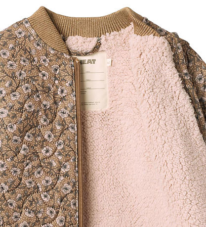 Wheat Thermo Jacket w. Lining - Helga - Caramel Anemones Wheat Thermo Jacket w. Lining - Helga - Caramel Anemones