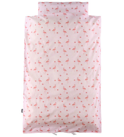 Nørgaard Madsens Bettwäsche - Erwachsen - Rosa m. Flamingo/Blume