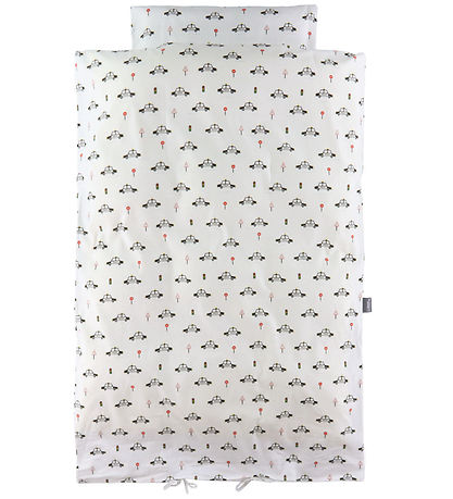 Nørgaard Madsens Bedding - Adult - White w. Police cars Nørgaard Madsens Bedding - Adult - White w. Police cars