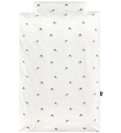 Nørgaard Madsens Bedding - Baby - White w. Gray Elephants