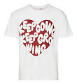 Vero Moda Girl T-paita - VmAppleheart - Tuhkimo/Frontprint Bi