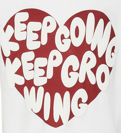 Vero Moda Girl T-paita - VmAppleheart - Tuhkimo/Frontprint Bi