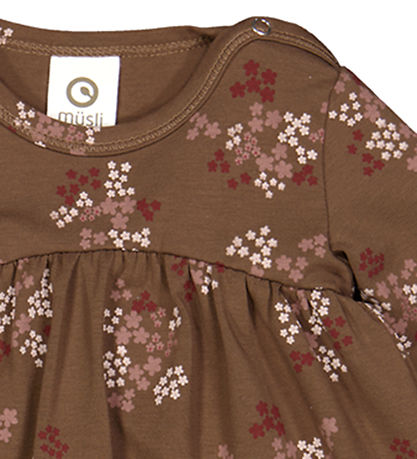 Müsli Bodysuit w. Skirt - Flora - Bark/Cabernet/Nightingale Müsli Bodysuit w. Skirt - Flora - Bark/Cabernet/Nightingale