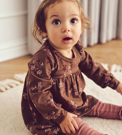 Müsli Bodysuit w. Skirt - Flora - Bark/Cabernet/Nightingale Müsli Bodysuit w. Skirt - Flora - Bark/Cabernet/Nightingale