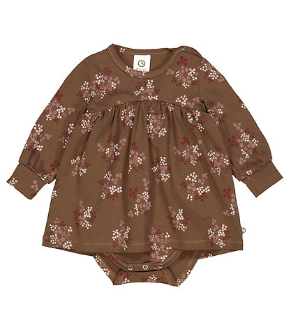 Müsli Bodysuit w. Skirt - Flora - Bark/Cabernet/Nightingale Müsli Bodysuit w. Skirt - Flora - Bark/Cabernet/Nightingale