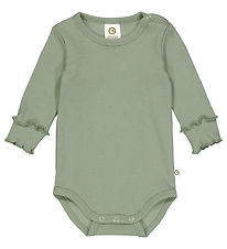 Müsli Body L/æ - Rib - Cozy Ich - Poesie Green