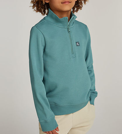 Calvin Klein Sweatshirt - Monogramm Mini Badge Half-Zip - North 