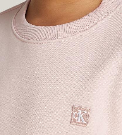 Sweat-shirt Calvin Klein - Mono Mini Insigne - Peach Fouet Sweat-shirt Calvin Klein - Mono Mini Insigne - Peach Fouet