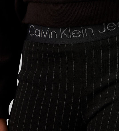 Pantalon Calvin Klein - Flare à fines rayures - Ck Black