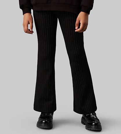 Pantalon Calvin Klein - Flare à fines rayures - Ck Black