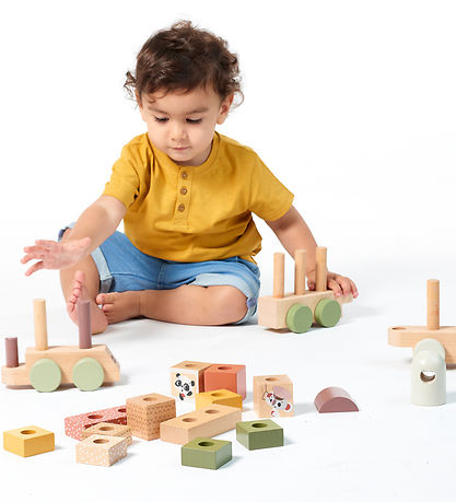 Tiny Love Stacking train - Wood - Boho Chic