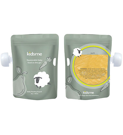 Sachet de Nourriture KidsMe - 8 Pack - 180 ml - Vert Sachet de Nourriture KidsMe - 8 Pack - 180 ml - Vert