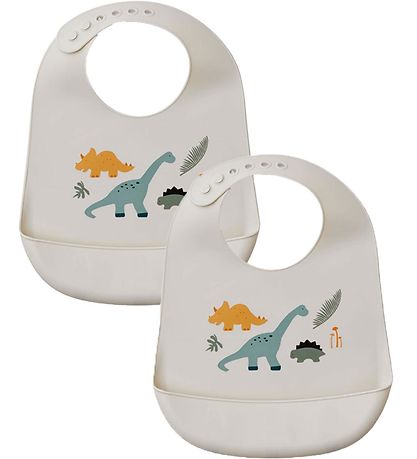 Liewood Bibs - Silicone - 2-Pack - Tilda - Dino Mix