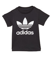 adidas Originals T-shirt - Trefoil - Black/White