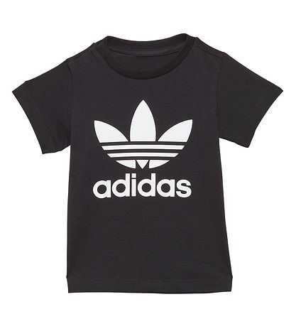 adidas Originals T-shirt - Trefoil - Black/White