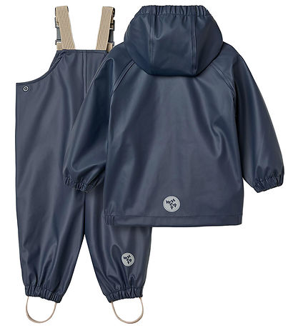 Wheat Rainwear w. Suspenders - PU - Charlie - Ink Wheat Rainwear w. Suspenders - PU - Charlie - Ink