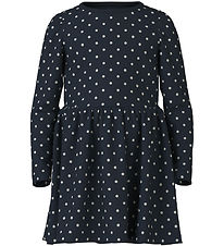 Name It Dress - NmfVivia - Noos - Dark Sapphire/Dots Aop In Brig