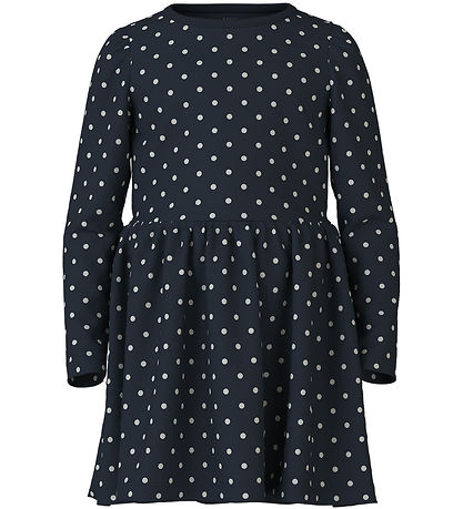 Name It Kleid - NmfVivia - Noos - Dark Sapphire/Dots Aop In Brig