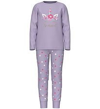 Name It Pyjama Set - NkfNightset - Noos - Pastel Lilac