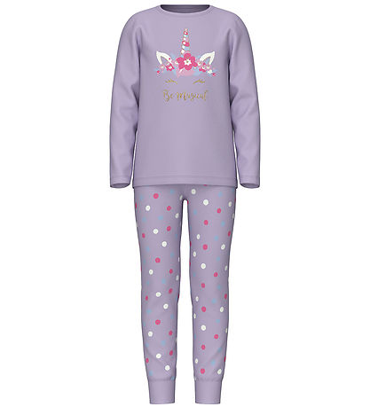 Name It Pyjama Set - NkfNightset - Noos - Pastel Lilac