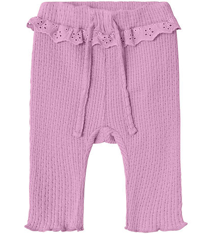 Name It Trousers - Knitted - NbfLona - Pastel Lavender Name It Trousers - Knitted - NbfLona - Pastel Lavender