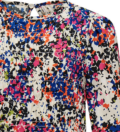 Kids Only Dress - LogLuva - Smock - Cloud Dancer/Multi Leo